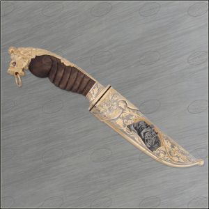 Нож украшенный «Индийские дуэлянты» Н5